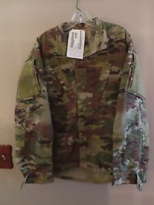 Us Army Green Camo Jacket; Size Med/Reg; Flame Resistant; Insect Repellent; New