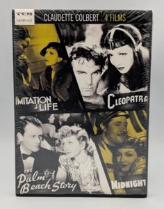 TCM Showcase Claudette Colbert DVD 4-Film Set w/ Slip Cover Cleopatra/Midnight - Picture 1 of 6