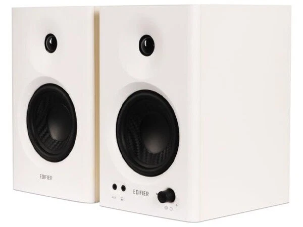Edifier MR4 Studio Monitor - Smooth Frequency Wooden RCA TRS AUX Speaker - White - image 1 of 1