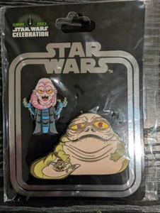 Star Wars Celebration 2023 ROTJ 40th Jabba The Hut & Bib Fortuna 2-Pin Set - Picture 1 of 1