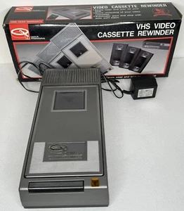 Vintage Quantum International VHS Video Cassette Rewinder W/ Original Box-Tested - Picture 1 of 7