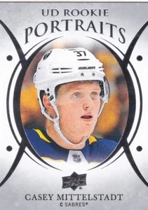 CASEY MITTELSTADT 2018-19 18-19 CUBIERTA SUPERIOR RETRATOS NOVATOS #P-50 SABLES - Imagen 1 de 1