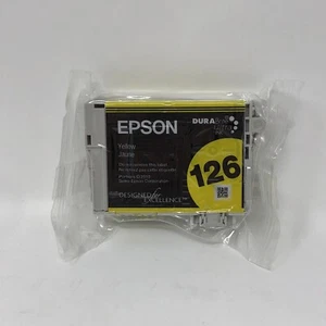 Genuine Epson 126 Ink Cartridge Yellow T1264 - Picture 1 of 3