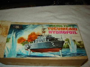 1972 Aurora Young Model Builders Boeing PGH-2 Tucumcari Box open Kit Sealed MIB - Picture 1 of 7
