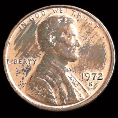 1972-S Lincoln Memorial Cent DDO RB - Image 1 of 4