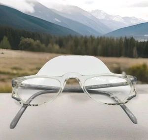 URBAN LIGHT BY WF EYEGLASSES FRAME 140 ITALY CLEAR/GREY Diane von Fürstenber$300 - Picture 1 of 7
