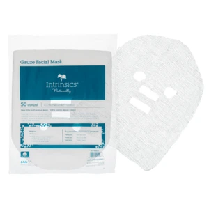 Máscara facial de gasa precortada de algodón Intrinsics para faciales de spa y salón - paquete de 150 - Imagen 1 de 3
