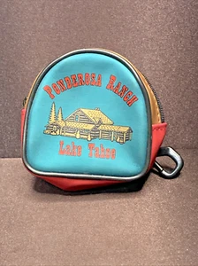 PONDEROSA RANCH LAKE TAHOE BACKPACK COIN PURSE CLIP ON - Picture 1 of 7