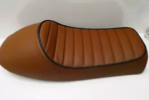 Max Inc. SPORTBRN18211 Motorcycle Seat - Cafe Racer Sportster Brown - Picture 1 of 4