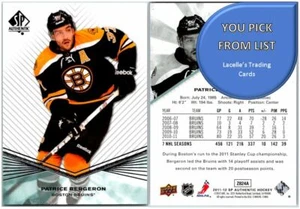 2011-12 Upper Deck SP Authentic UD NHL Hockey Cards - U-Pick From List - Picture 1 of 175