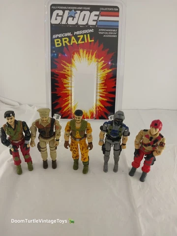 GI Joe ARAH Tru Special Mission Brazil Set of 5 Figures Hasbro 1986 UPDATED PIC Cover