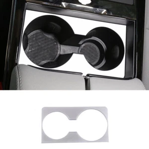 For Range Rover Evoque 2020-23 Matte Silver Central Console Water Cup Cover Trim - Foto 1 di 9
