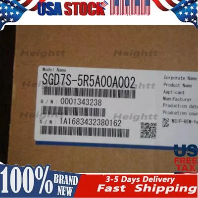 US FREE TAX  YASKAWA SGD7S-5R5A00A002 Servo Drive - Image 1 of 2
