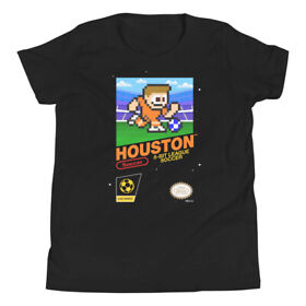 Houston Dynamo FC 8-bit Retro NES League Soccer Kit Jersey Youth Kid Boy T-Shirt