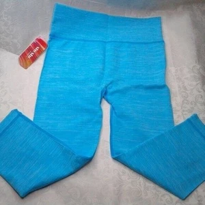 Shosho Cropped Leggings Gr. S/M blau türkis NEU sportlich Activewear Yoga Workout - Bild 1 von 11