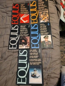 Equus Magazine 1977-1978 Lot of 5 Vintage Issues Good Condition - Picture 1 of 10