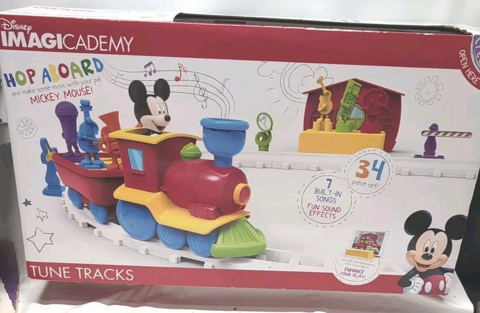 Disney Imagicademy Tune Tracks Mickey Mouse Train Toy Musical Playset New in Box - Image 1 of 4