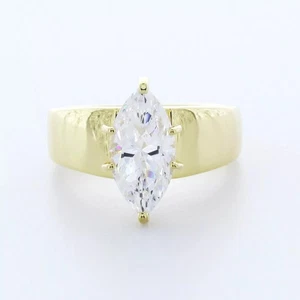 Solitär Verlobungsring 18K Gold 3,04 Karat Marquise Lab-Grown Diamant H VS1 - Bild 1 von 5