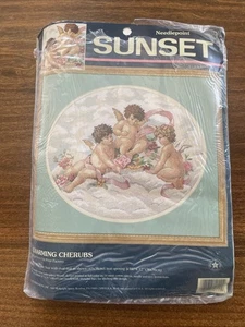 Kit punto ago Cherubini Charming Sunset #12111 vintage 1995 - Foto 1 di 2