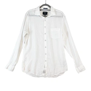 Rodd & Gunn Linen Shirt Men's L White Button Up Long Sleeve Italian Vacation - Picture 1 of 6