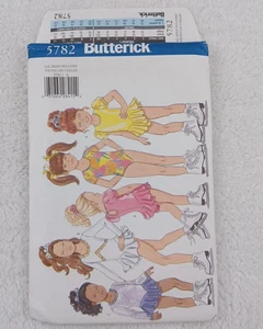 Vintage 1998 Butterick 5782 Childrens 2-6x Girls Sewing Pattern - Picture 1 of 5