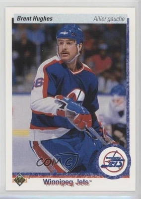 1990-91 Upper Deck French Brent Hughes #333 - Image 1 of 2