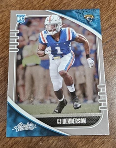 2020 Panini Absolute Football #113 CJ Henderson Rookie Card JACKSONVILLE JAGUARS - Picture 1 of 2