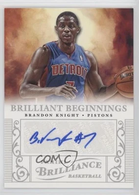 2012-13 Panini Brilliance Brilliant Beginnings Brandon Knight #10 Rookie Auto RC - Image 1 of 2