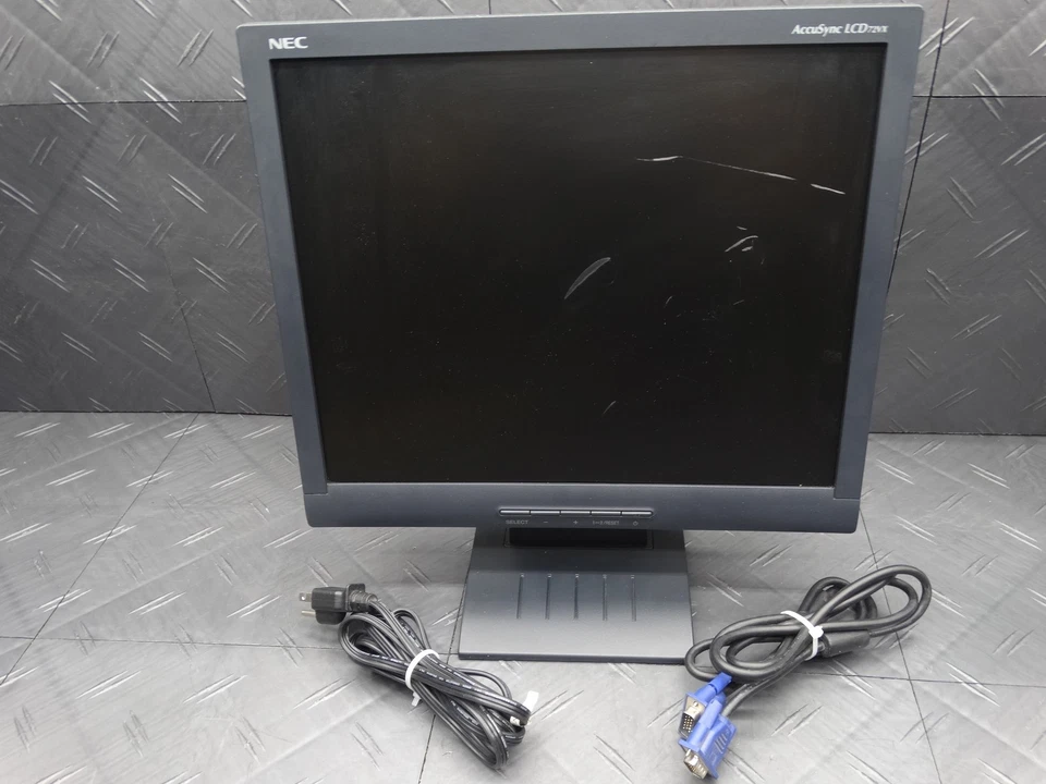 NEC AccuSync LCD72VX 17in Flat Panel LCD Monitor VGA/DVI Scratches Present - Image 1 of 4