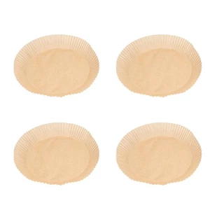 20cm Fryer Oil Paper Liners 50PCS Disposable Non Stick Large Wood Color - Picture 1 of 10