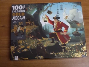 100 PIEZAS ROMPECABEZAS DE ORO PARA NIÑOS 'TESORO PIRATA' DE HINKLER EN MUY BUENA CONDICIÓN - Imagen 1 de 2
