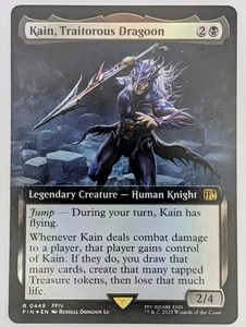 (Foil) Kain, Traitorous Dragoon (Arte Extendido) FIN 0449 FINAL FANTASY MTG CASI NUEVO - Imagen 1 de 2