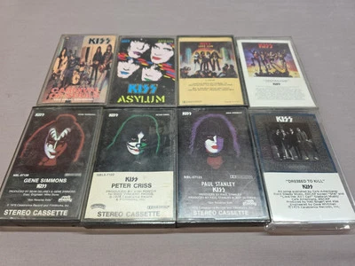 Vintage Kiss Cassette Lot of 8 Tapes - Asylum, Love Gun, Destroyer - Tested - Image 1 of 4
