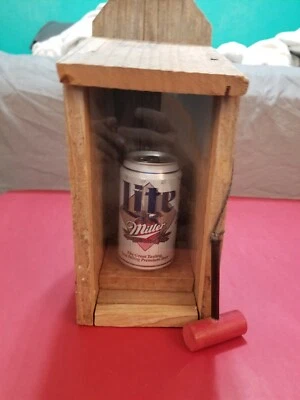 Miller Lite Wooden "In Case Of No Beer, Break Glass" Decoration - Image 1 of 4