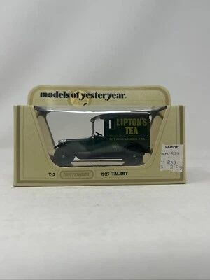 MATCHBOXTALBOT "LIPTON'S TEA"  Y-5 1927 Models of Yesteryear Collection Ltd Ed. - Image 1 of 4