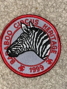 Boy Scout BSA 1999 Zebra Baraboo Circus Heritage Wisconsin Trail Patch - Picture 1 of 1