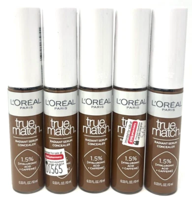 (5) Loreal True Match Radiant Serum Concealer 0.33 fl oz Sealed W9.5 - Deep - Image 1 of 3