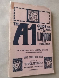 THE A1 GUIDE AND ATLAS TO LONDON AND SUBURBS / Geographia Ltd. - Bild 1 von 1