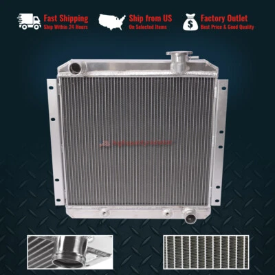 3Row Radiator For 1958-1984 Toyota Land Cruiser FJ40 FJ45 Series L6 All Aluminum Foto 1 de 4
