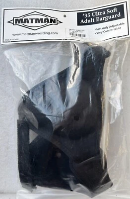 Matman Ultra Soft Wrestling Headgear Ear Guard #35 Adult Adjustable Strap - Image 1 of 2