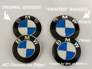 BMW Painted Roundel Emblem Set 82/74mm g20 M340i 330i B58 B48 3 SERIES - Picture 1 of 10