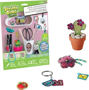 Shrinky Dinks Ruff N’ Ready Creative Pack, 25 Frosted White Sheets, Kids Arts an - Picture 1 of 12