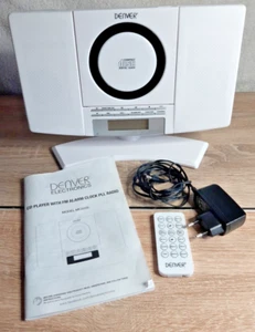 Denver Mini System MC-5220 Stereo weiß Uhrenradio, CD Radiowecker - Bild 1 von 11