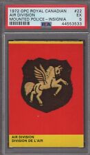 1972 O.P.C. Royal Canadian Mounted Police-Insignia #22 Air Division Graded PSA 5
