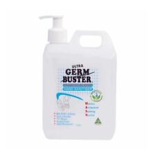 6 X Germ Buster 1 Litre Pump Antibacterial Hand Sanitiser.