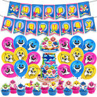 Cute BabyShark Happy Birthday Decorations Bunting Banner Balloons Hanging DIY