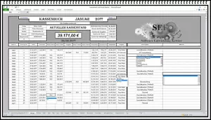 Kassenbuch Cash book Express übersichtlich einfache Bedienung Kassenabrechnung - Bild 1 von 6