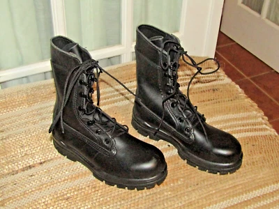 Bota de combate Bates feminina 5 M biqueira de aço couro trabalho militar Durashock 01788 - Imagem 1 de 4