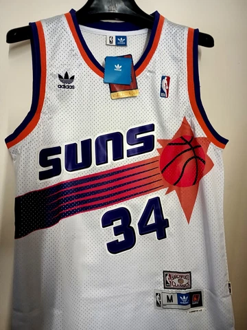 Charles Barkley #34 Jersey Phoenix Suns Adult Sizes White Cover