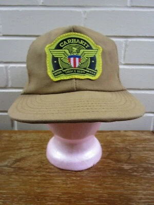 VTG 1989 Carhartt Centennial Snapback Hat Cap Eagle Patch Mesh Trucker Hat USA - Image 1 of 4